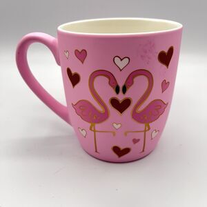 Sheffield Home Valentine’s Day Flamingo Heart Soft Touch Mug Valentine Love
